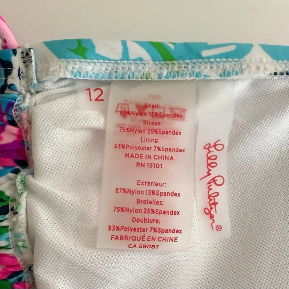 Lilly Pulitzer Pink and Blue Floral Bikini - Picture 13 of 16